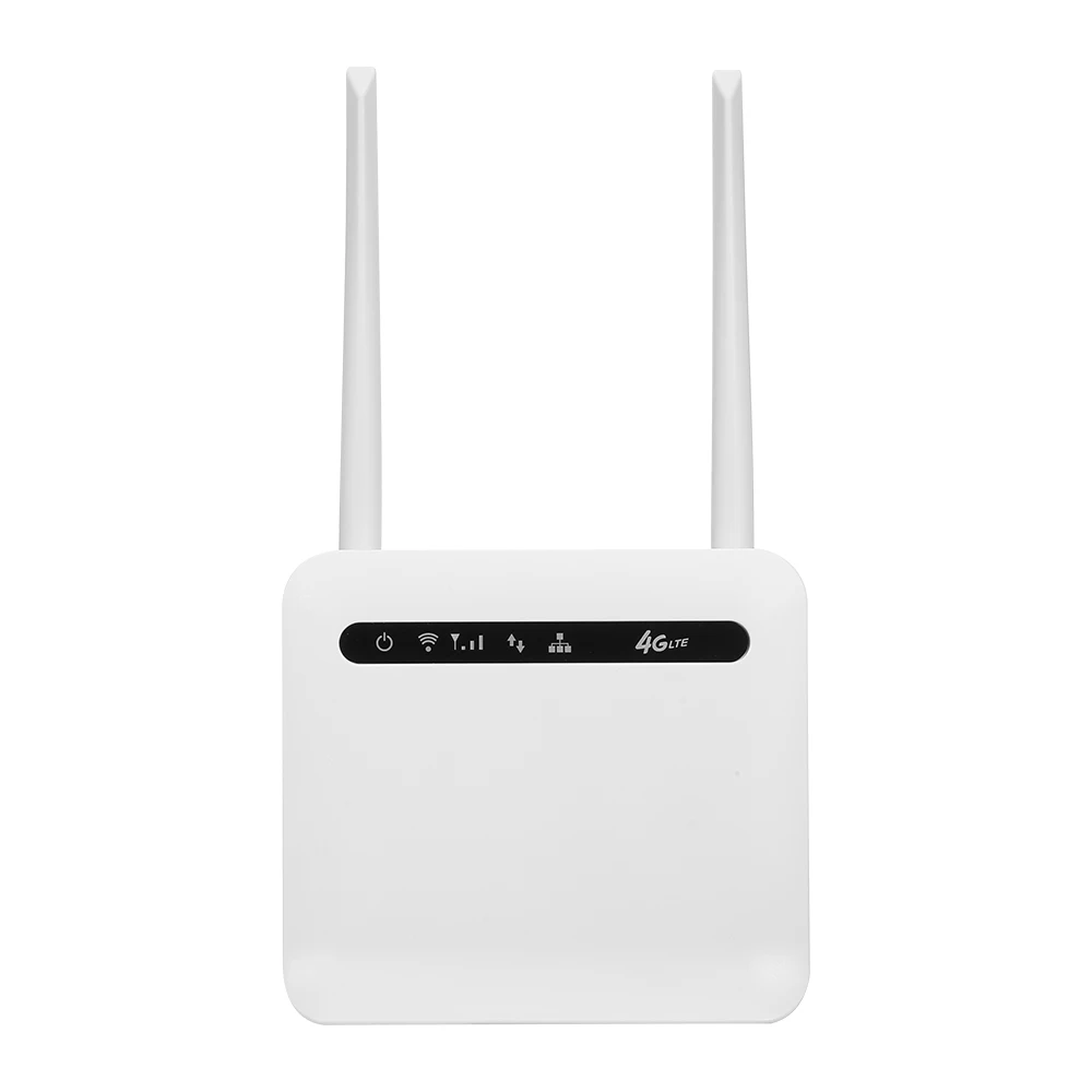 

2023 4G LTE Wireless Router 2.4GHz 300Mbps High Power Industrial-grade CPE Router with SIM Card Slot External Antennas EU/US