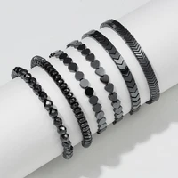 no magnetic black hematite bracelets for women healing beads loss weight effective men bracelet therapy arthritis health jewelry