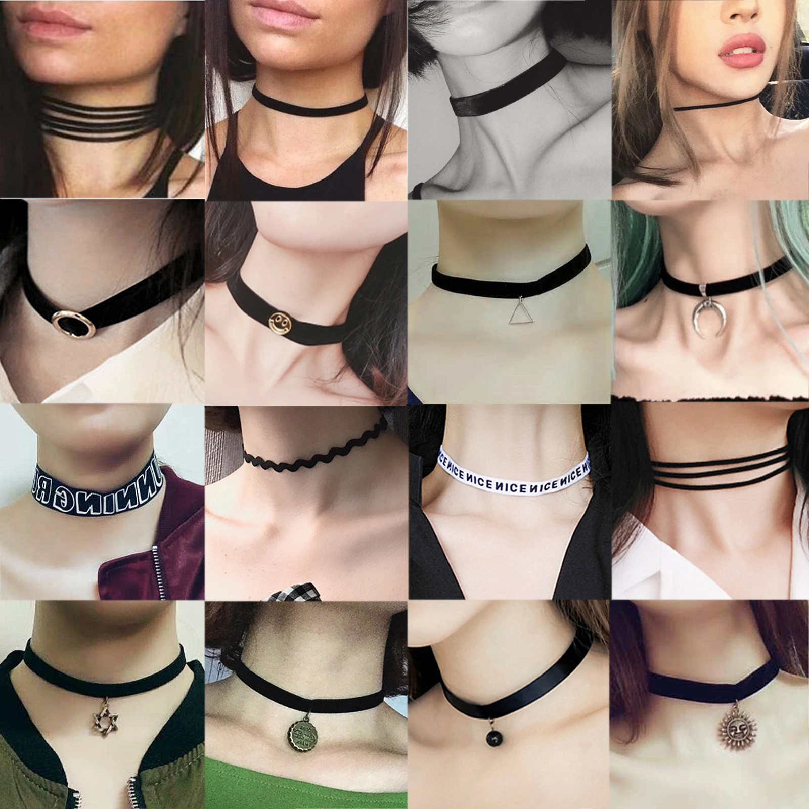 Бархатное кружевное винтажное ожерелье чокер ручной работы для женщин