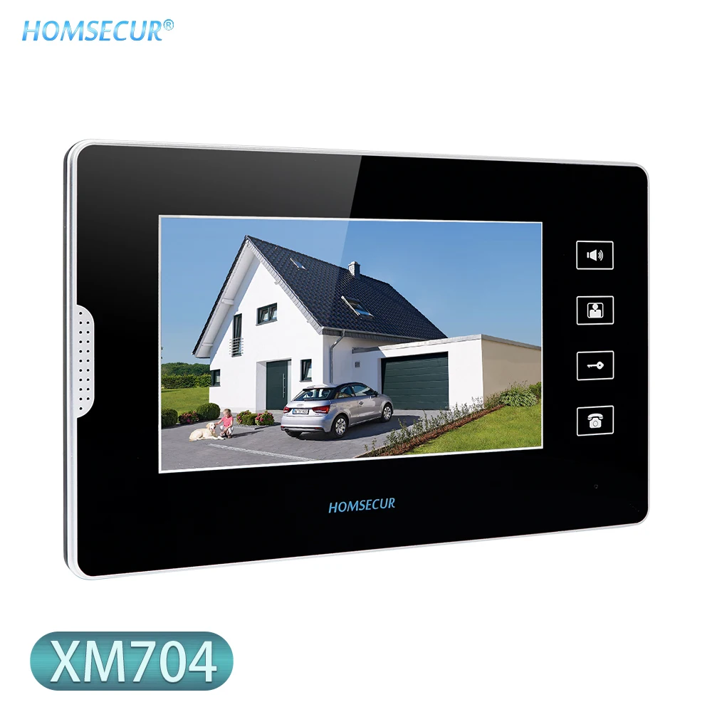 HOMSECUR Video Indoor Monitor XM704 7inch For Video Door Phone Intercom System