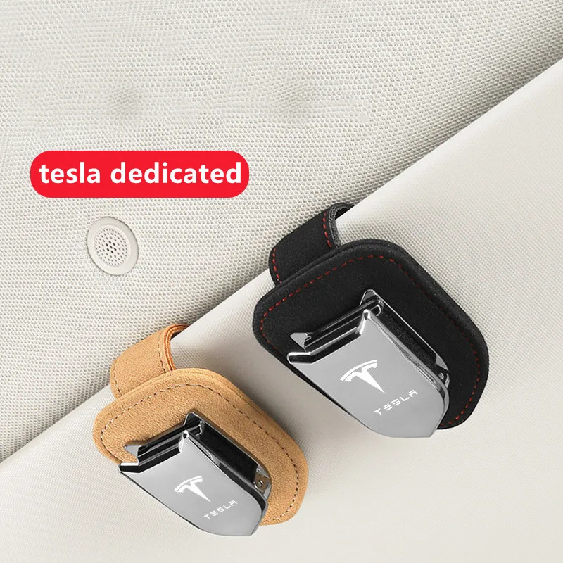 

Tesla Car Sun visor Glasses Case Sunglasses Clip Multifunction Key Card Holder Interior accessories for Tesla Model 3 X S