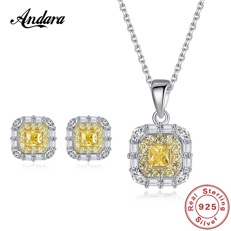 Женский ювелирный комплект из колье и серёг серебра 100% пробы|Ювелирные наборы| |