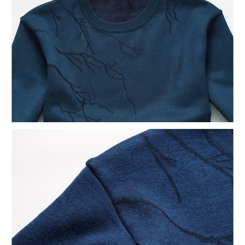 Осенне-зимний повседневный мужской новый модный свитер классический стиль с