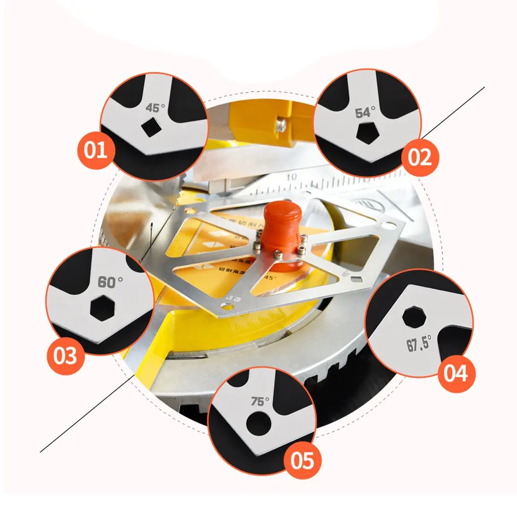 

Saw Angle Finder Gauge Protractor Inclinometer Angle Tools Multifunctional Magnetic Aluminum Alloy Hexagon Ruler