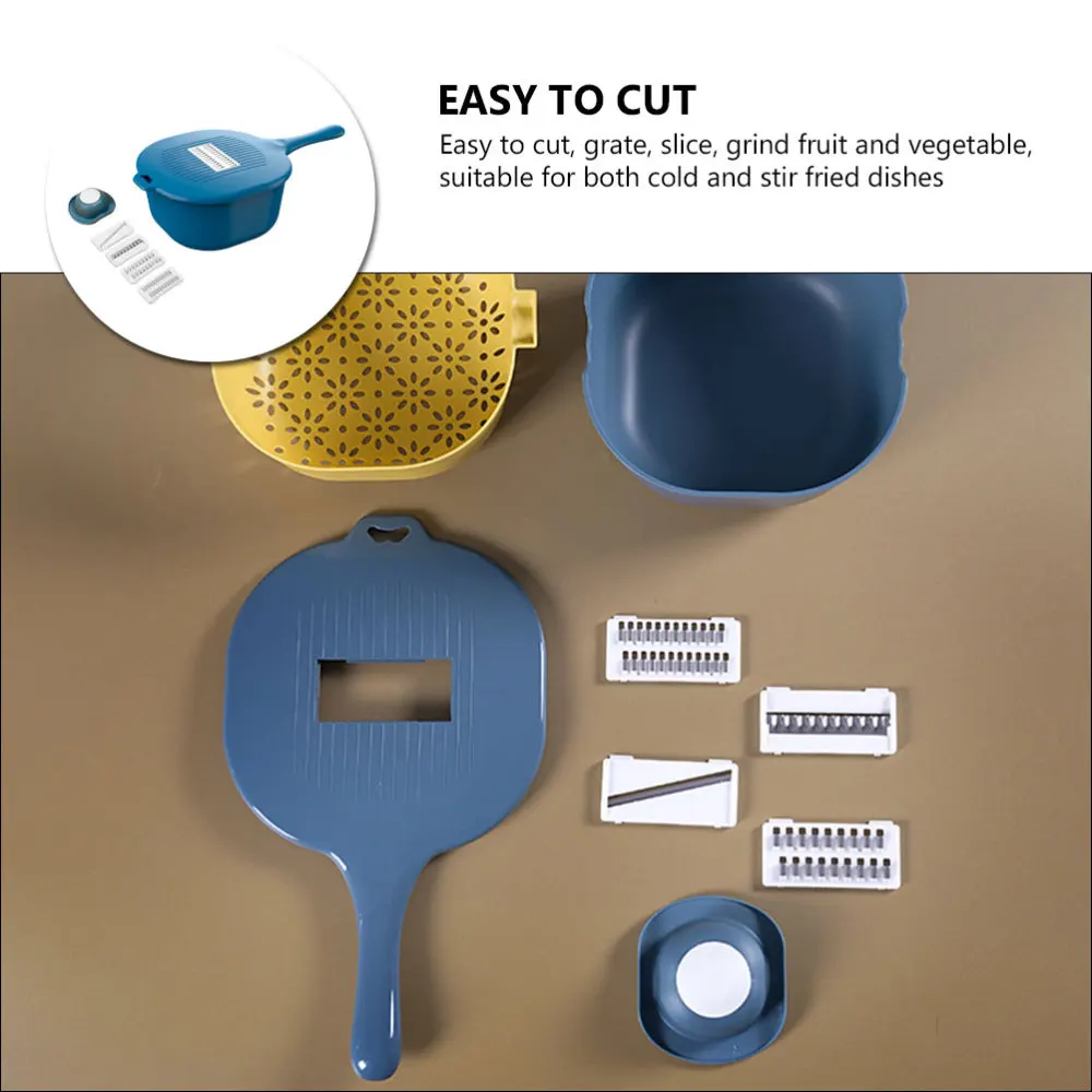 

1Pc Multi-functional Vegetable Chopper Food Dicer Veggie Cutter (Dark Blue)