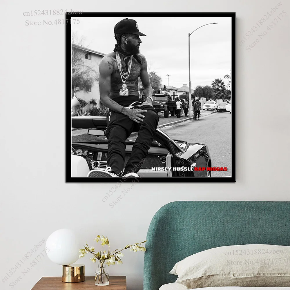 Постер Nipsey рэпер певец музыкальный альбом почтовый ящик деньги TMC Hussle Картина на