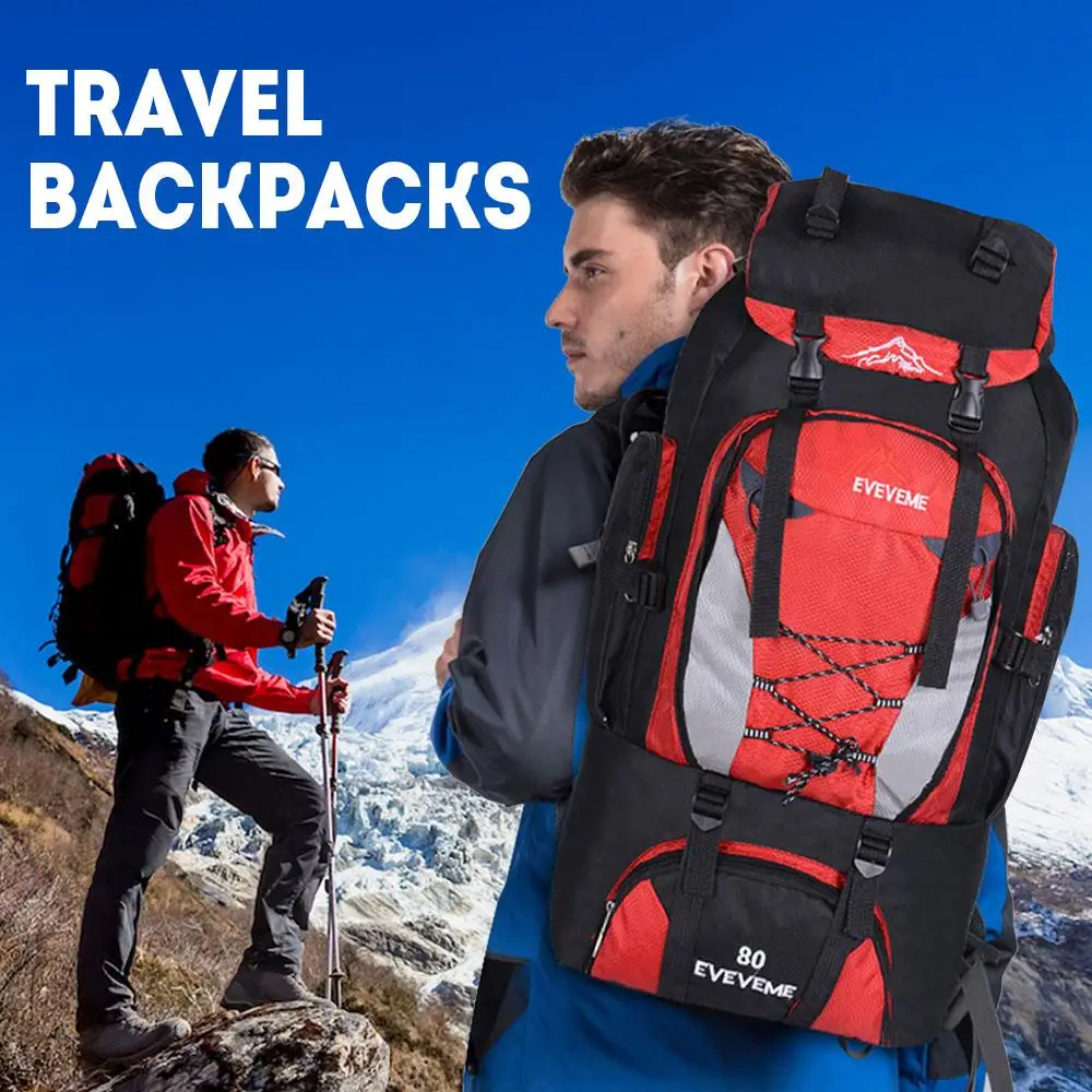 

7cm Waterproof Nylon Traveling Backpack Backpack Mountaineering Backpack Durable Field Survival Outdoors Camping Bag Practical