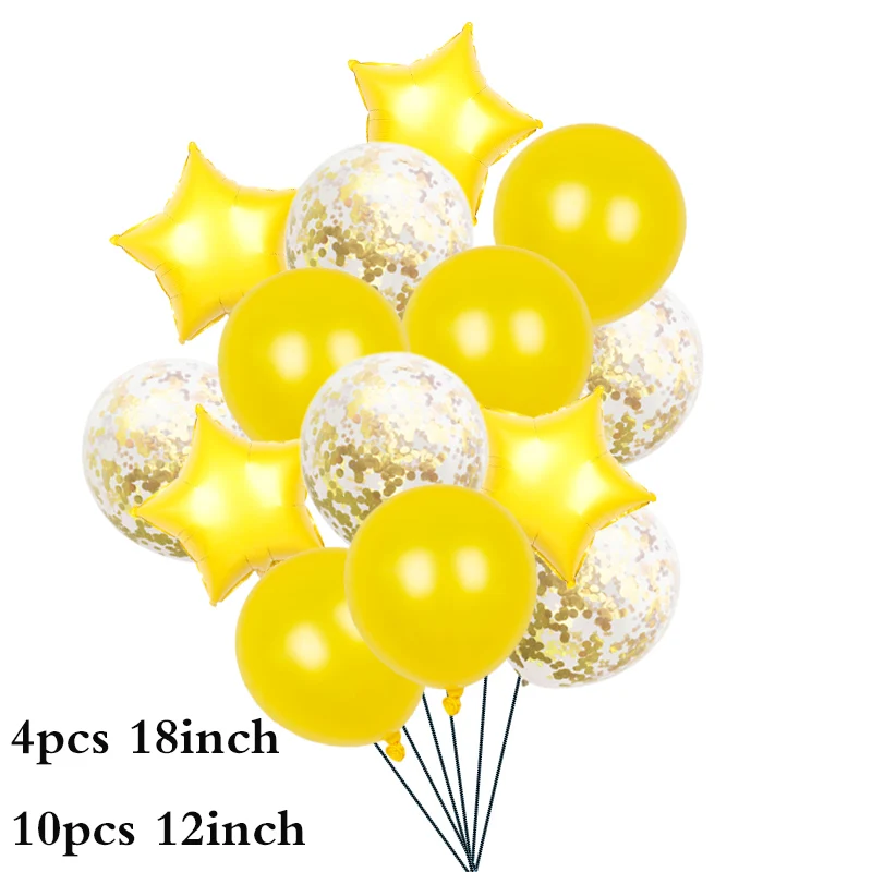 15 шт. латексные разноцветные воздушные шары с конфетти | Дом и сад