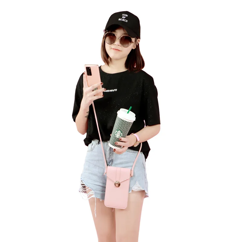 Мини модный тройной кошелек из искусственной кожи дамская сумка через плечо для