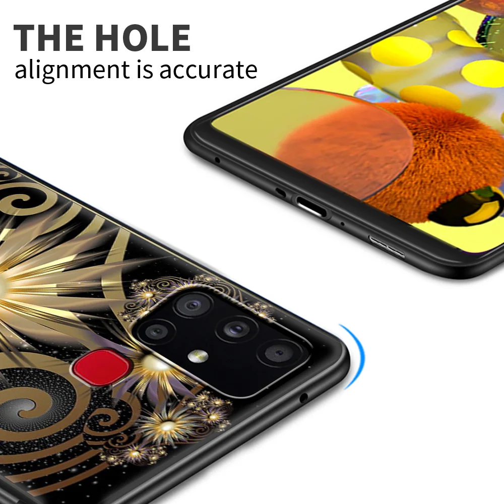 

Mobile Phone Case For Samsung Galaxy A51 A71 A21s A31 A41 A12 A11 A02s A72 A52 5G Soft Cover A02 Funda Peacock Pattern Texture