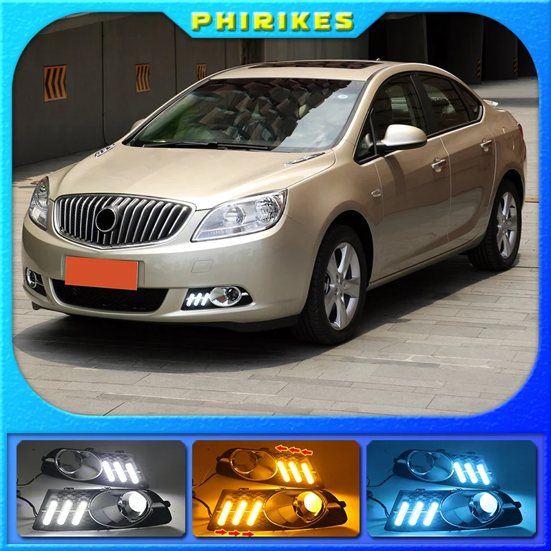 

2PCS For Buick Excelle GT 2010-2013 Auto LED Daytime Light Running Light DRL Front Fog Lamp Day Light