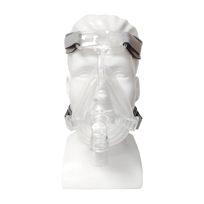 CPAP Nasal Mask Silicone Respirator Cushion With Adjustable Headgear Strap Headband For Sleep Apnea Anti Snoring