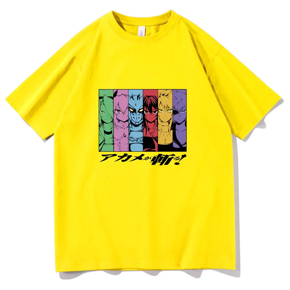 

Anime Akame Ga Kill TshirtShort Sleeve New Design Hip Hop Fashion T Shirt Cosplay Graphics Tee Men Women Black Oversized T-shirt