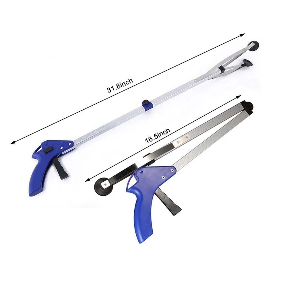 83 см алюминиевый захват с длинной ручкой складной для мусорного туалета ручной