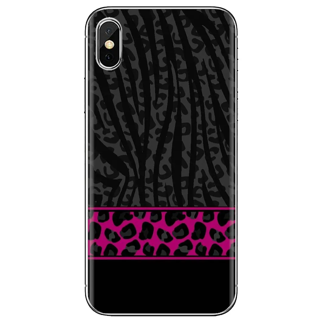 Мягкий чехол для LG G2 G3 G4 Mini G5 G6 G7 Q6 Q7 Q8 Q9 V10 V20 V30 X Power 2 3 Spirit черный и розовый с
