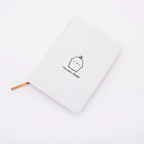 Милый Kawaii блокнот мультфильм «моланг» кролик дневник планировщик блокнот для детей подарок корейский Канцтовары три обложки - Цвет: white