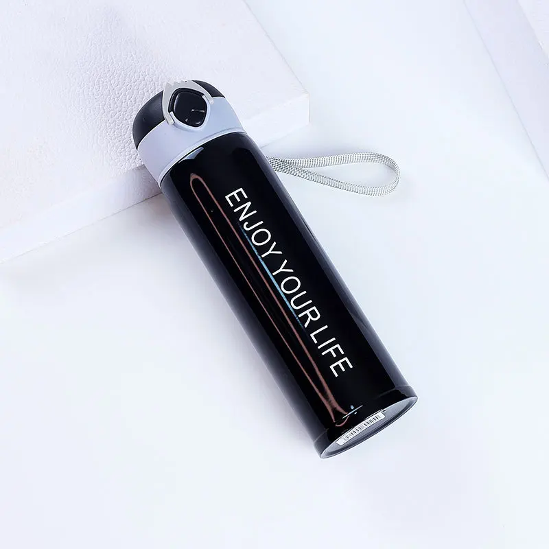 Портативный термос наслаждайся жизнью для девочек/нержавеющая сталь мальчиков