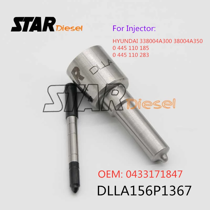 

STAR diesel DLLA156P1367 0433171847 Injector Nozzle Tip DLLA 156P 1367 For HYUNDAII 338004A300 38004A350 0445110185 0445110283