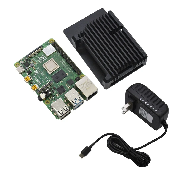 Для Raspberry Pi 4B 4G RAM DIY Kit Поддержка 2 4/5 0 GHz WIFI Bluetooth 5 с алюминиевым CNC сплавом защитный