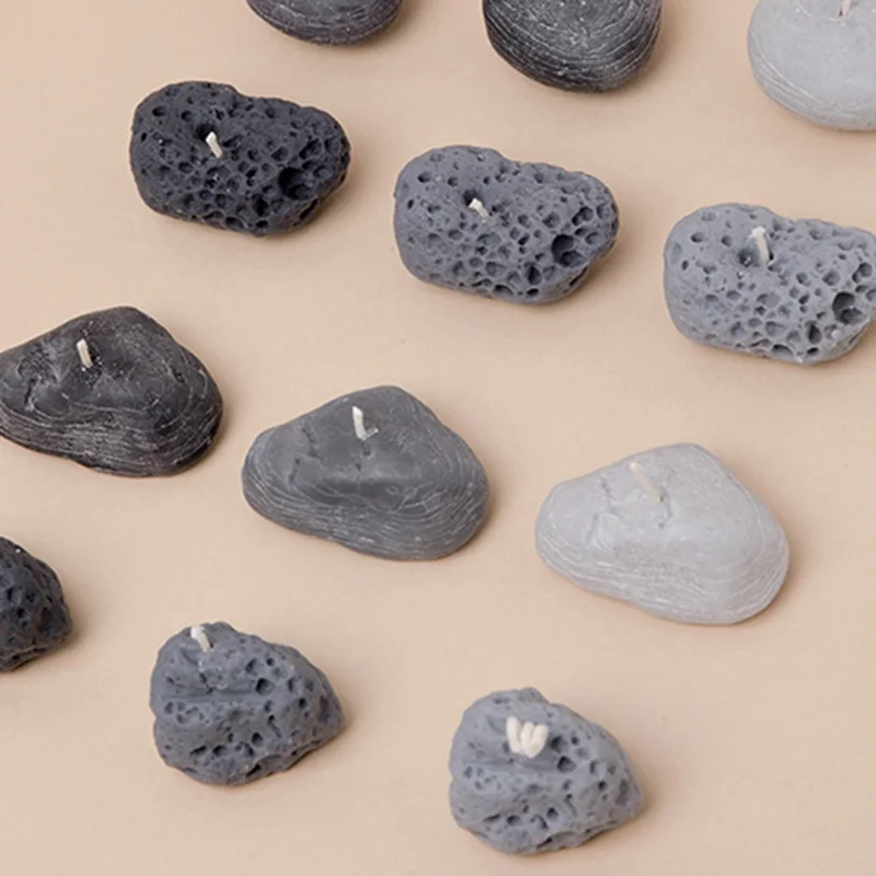 Каменная силиконовая форма для ароматерапии в виде свечи украшение дома цветов