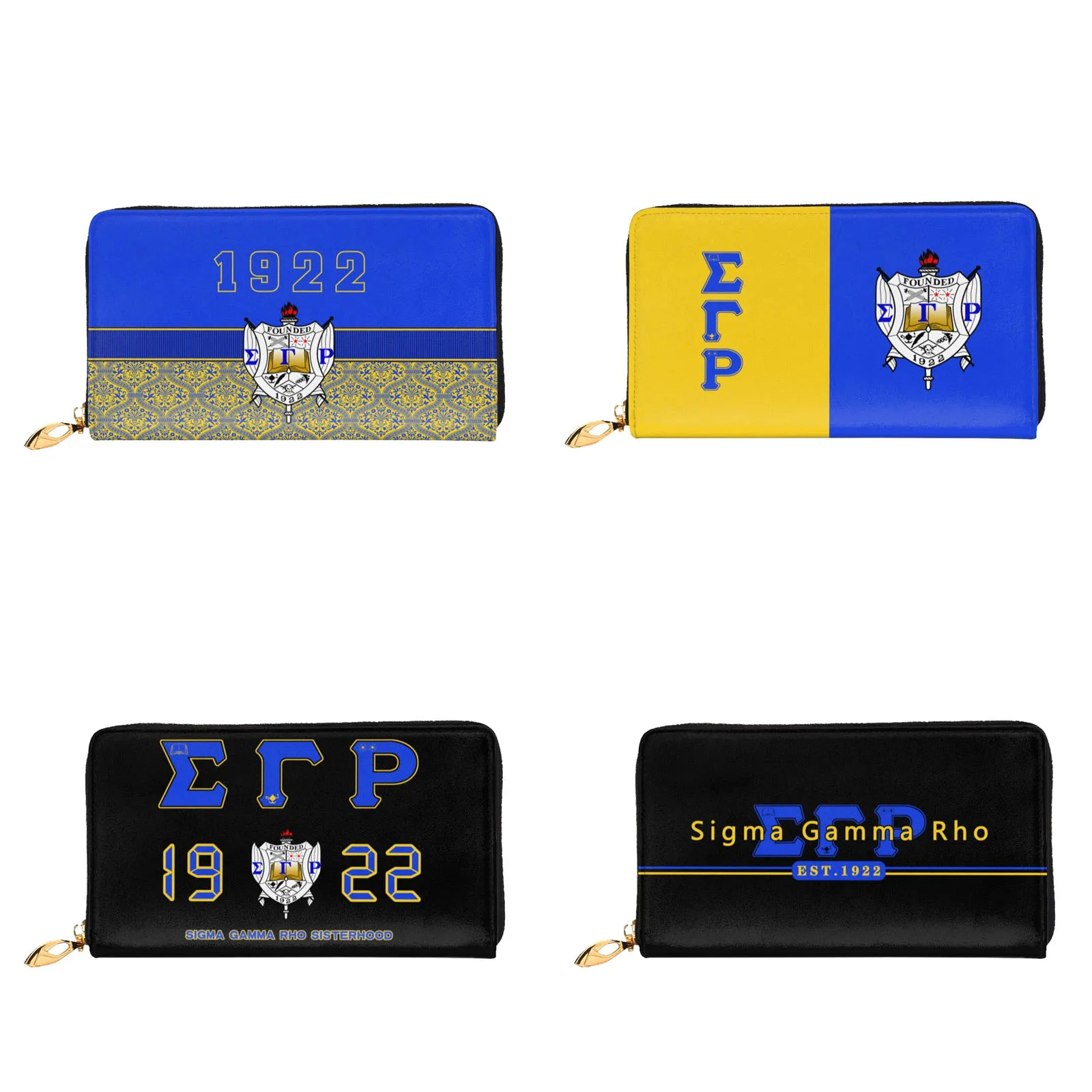 

Кожаный кошелек Sigma Gamma Rho 1922 SGR, женская сумка-Кобура, органайзер на молнии, кошелек для монет, клатч, сумочка, кошелек