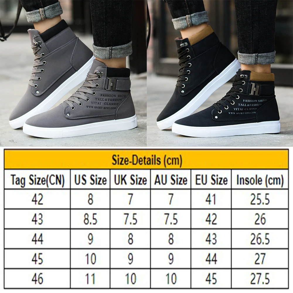 Мужские повседневные высокие кроссовки с буквенным принтом обувь для скейтборда