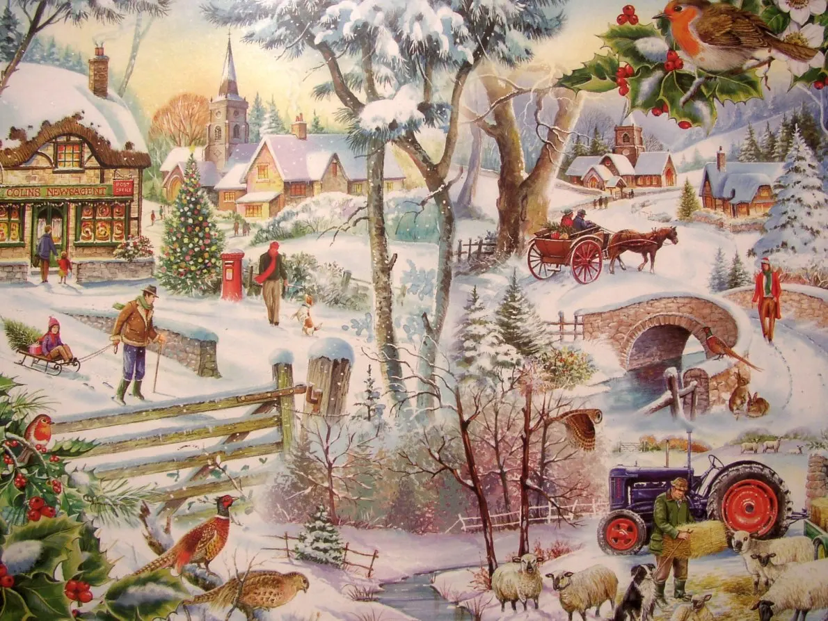 

JMINE Div 5D Зимняя Страна Чудес деревенский дом полный Алмазный рисунок наборы для вышивки крестиком художественный живописный 3D Рисунок алмаз...