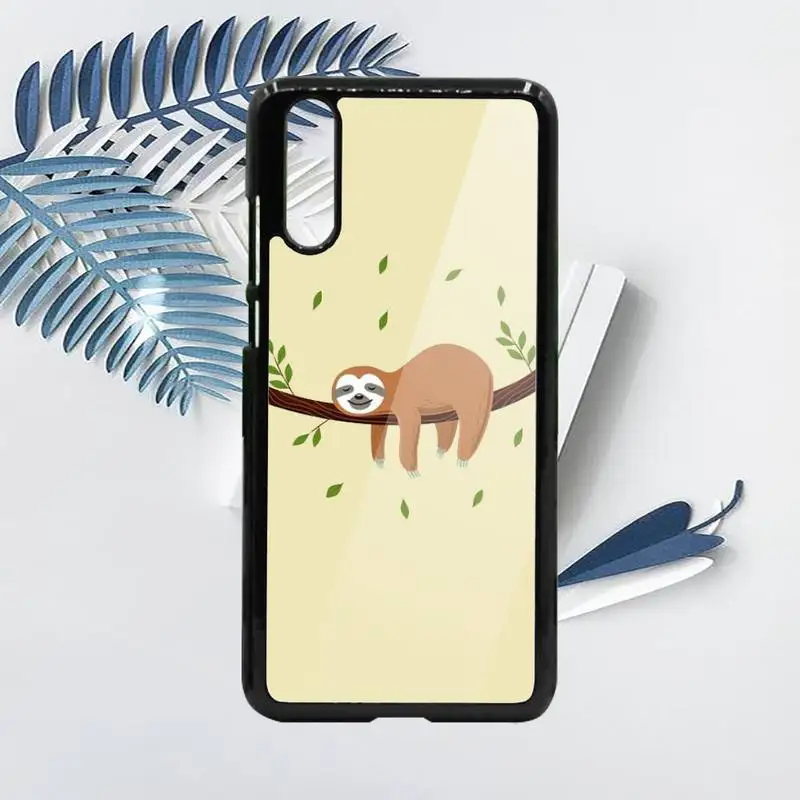 

Cute sloth cartoon Animals Phone Case PC For Samsung galaxy S note 8 9 20 10 e lite2019 plus pro ultra