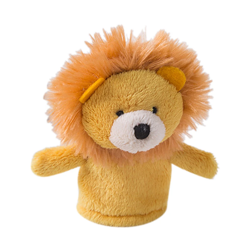 Детские животные-марионетки на пальцы Мягкая Плюшевая Кукла Мультяшные животные