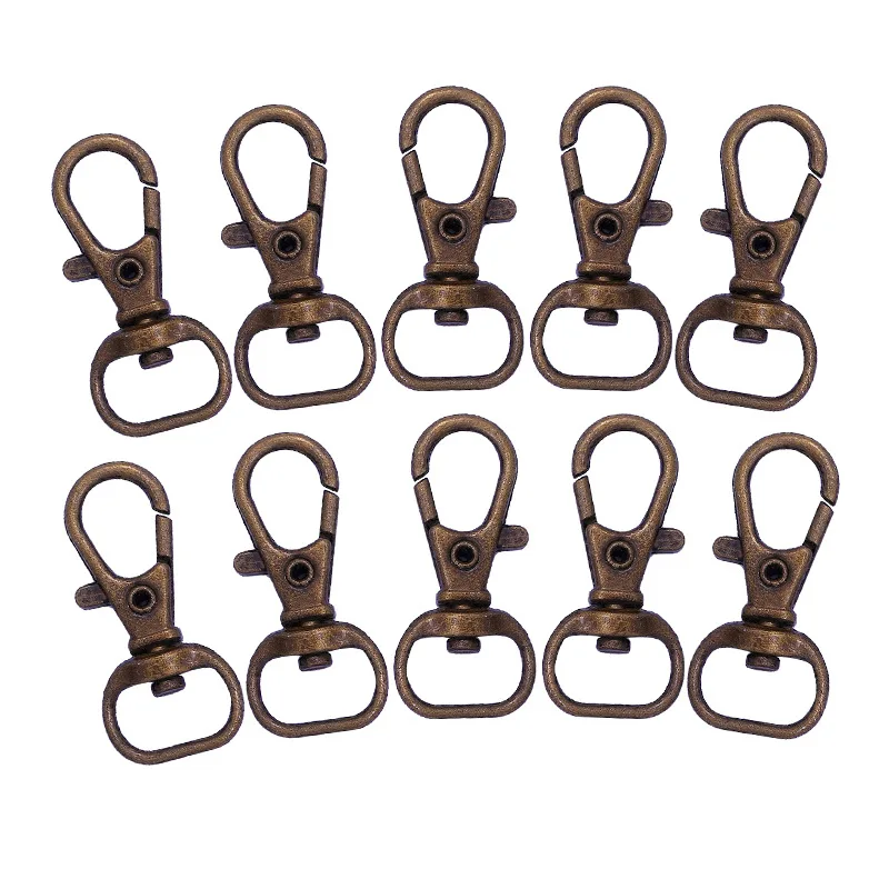 20 шт. Ретро Застежка-карабин антикварная серебряная сумка для багажа Пряжка