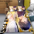 Комплект постельного белья с рисунком банановых рыбок и наволочками