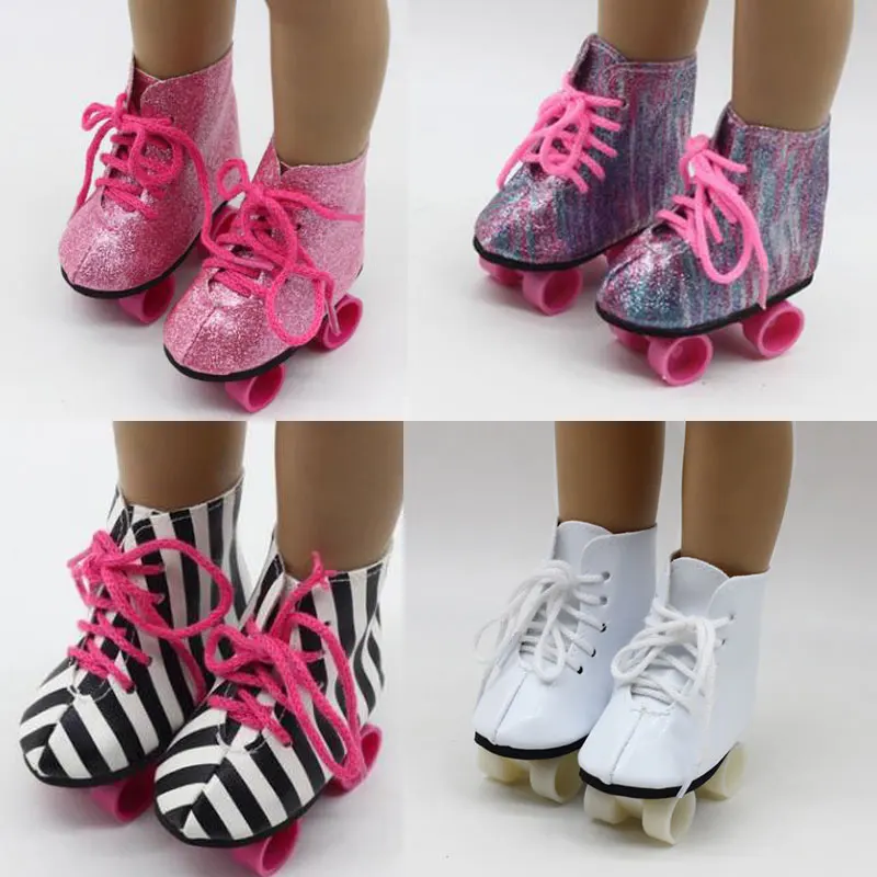 Кукла 18 дюймов обувь кукла с блестками роликовые коньки для аксессуары девочек