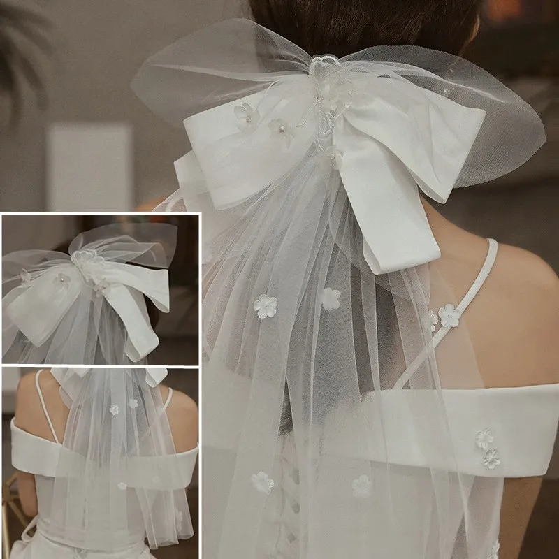 

Fashion Head Veils 6 Styles Wedding Veil Bride Headwear White Short Bridal Veil Wedding Accessories Women Party