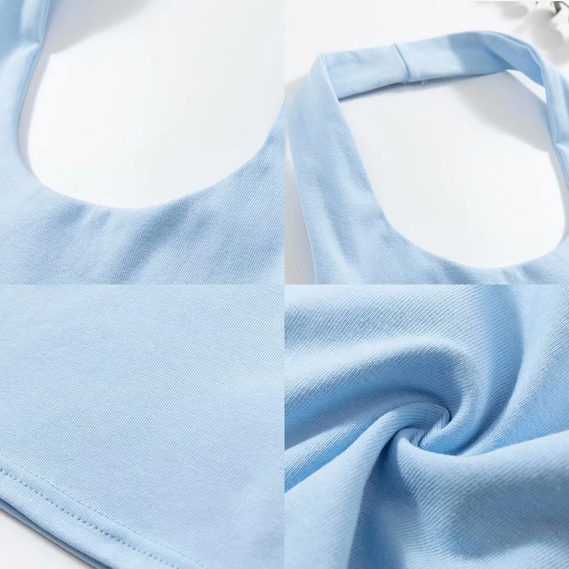

Cotton Vest Camis Tops Tee Women Solid Basic Elastic Shirt Women Clothes Casual Short Cropped Tanks Top Mujer Pullover Summer