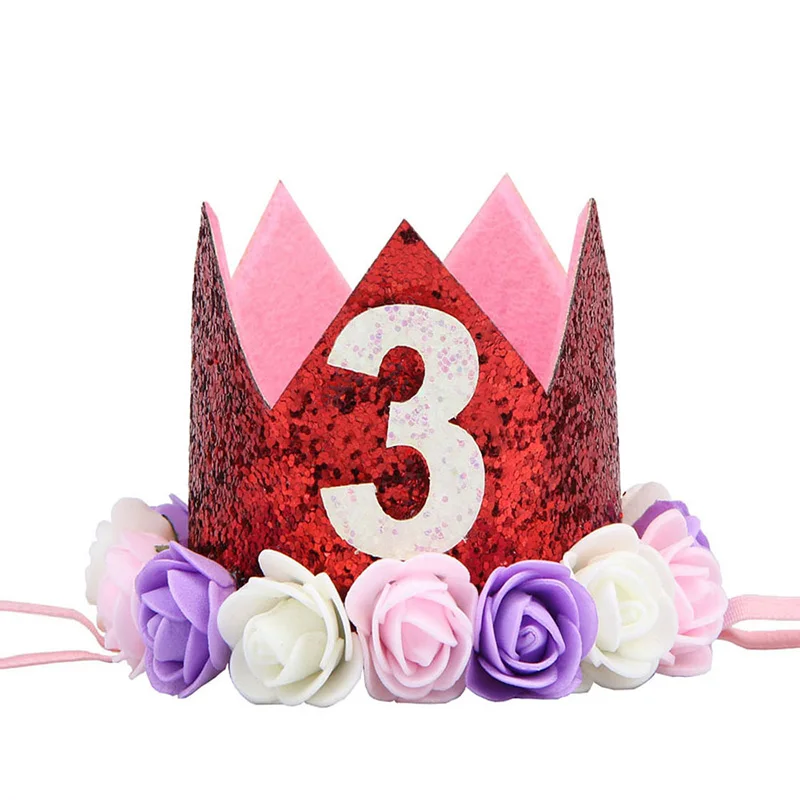 Детская шляпа на день рождения корона принцессы ободок От 1 до 3 лет День