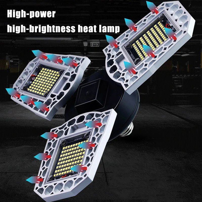 LED Гараж свет деформируемый потолочный светильник лампы Водонепроницаемый для