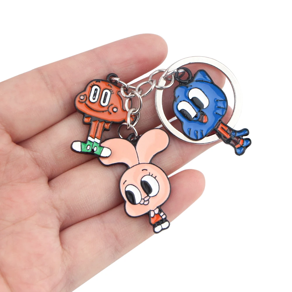 

P5966 Dongmanli Anime Pendant Car Keychain Key Holder Enamel Jewelry Key Rings Friend Gifts