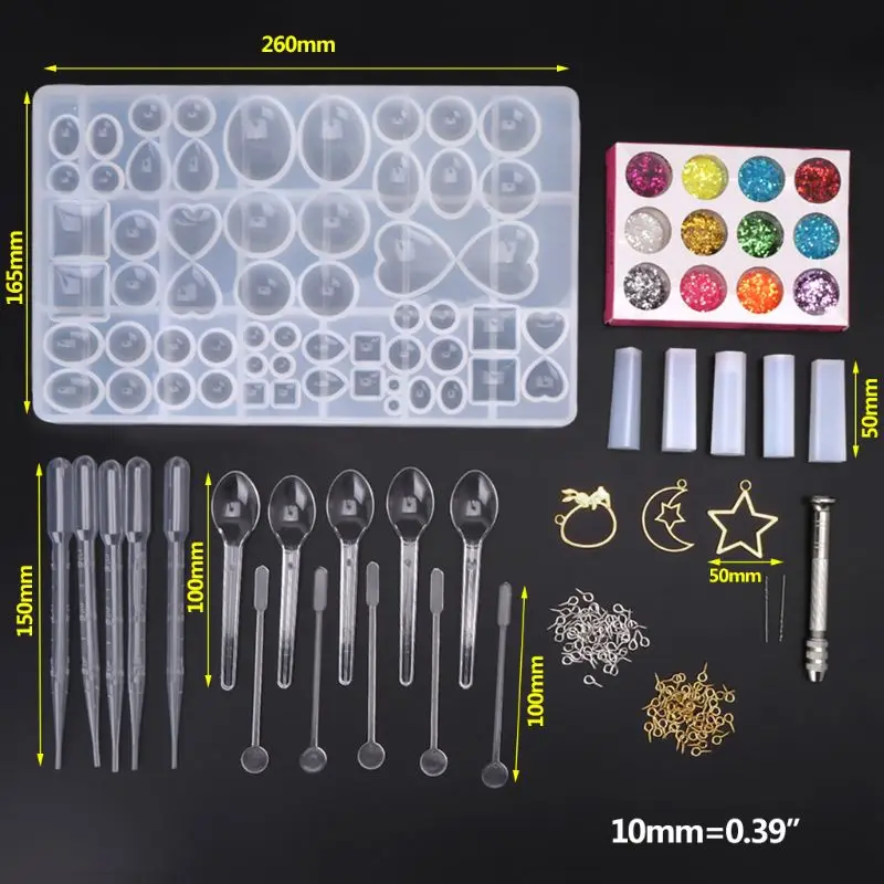 

Формы для литья смолы, набор для рукоделия из эпоксидной смолы, силиконовая форма для изготовления ювелирных изделий, самодельный набор для...