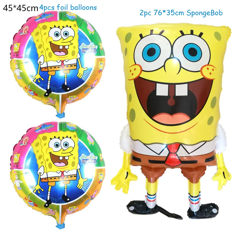 Аксессуары для вечерние мультяшная губка-Bob латексные воздушные шары на день