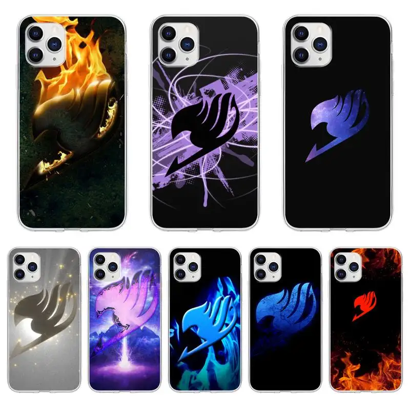 

Anime Manga Fairy Tail Logo Phone Case For iPhone 6 7 8 Plus 11 12 ProMax X XR XS Max Phone Coque