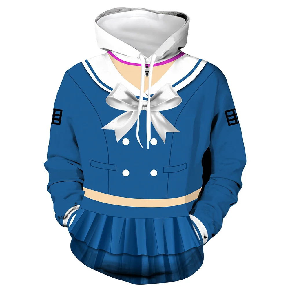 

Худи для косплея Danganronpa, свитшот с капюшоном, пуловер