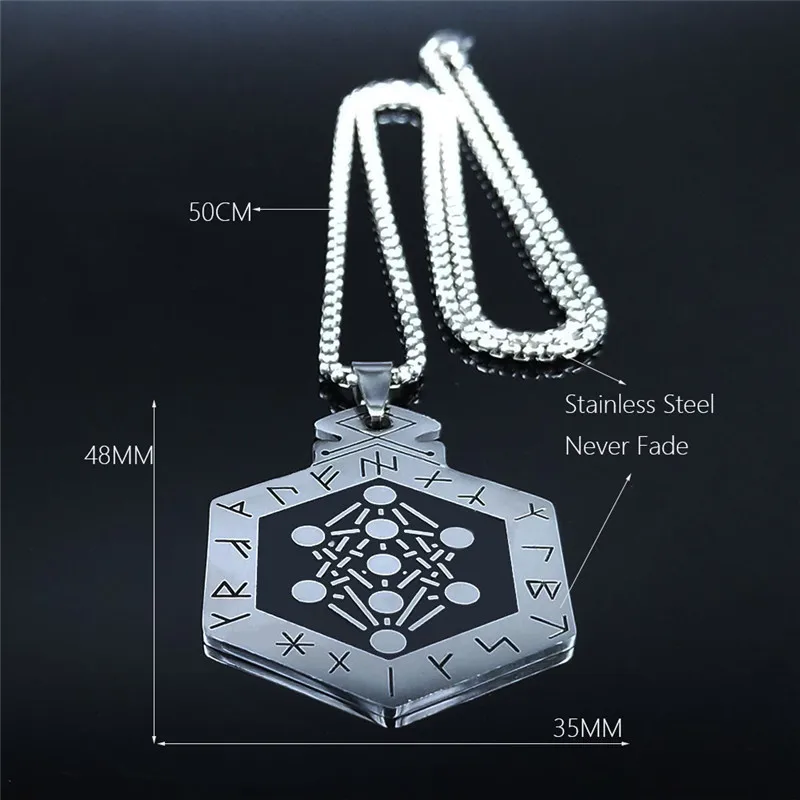 

7 Chakra Reiki Healing Balancing Buddha Stainless Steel Black Silver Color Necklaces Yoga Necklace for Women Jewelry N901S03