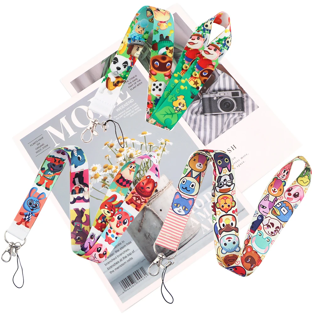 

JY088 Cartoon Animals Lanyard Card Holder Hanging Neck Phone Lanyard Badge Subway Accessory Card Holder