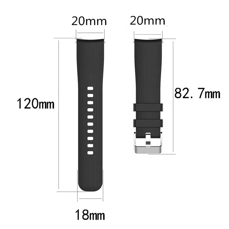 Мягкий ремешок для наручных часов сменный Браслет Samsung Galaxy Watch 42 мм SM-R810/Huami Amazfit bi 20