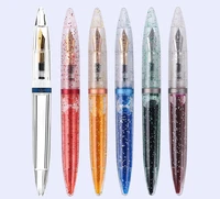 transparent clear eyedropper fountain pen eff nib high capacity inking pens for school writing office supplies stationery