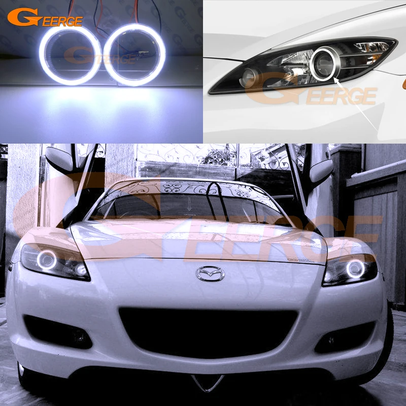 Для Mazda RX8 RX 8 2003 2004 2005 2006 2007 2008 отличный ультра яркий COB led Ангельские Глазки halo