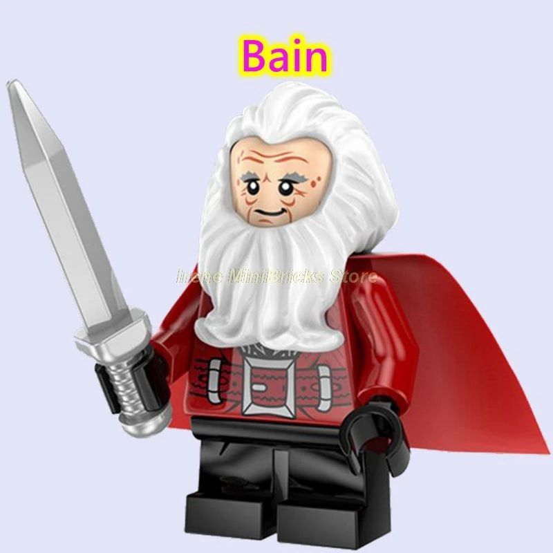 Bain Хоббит Властелин колец Bllbo Aragorn Orcs Bard eowin Ringwraith Gandalf подарки на день рождения строительные блоки игрушки для детей - Цвет: Bain