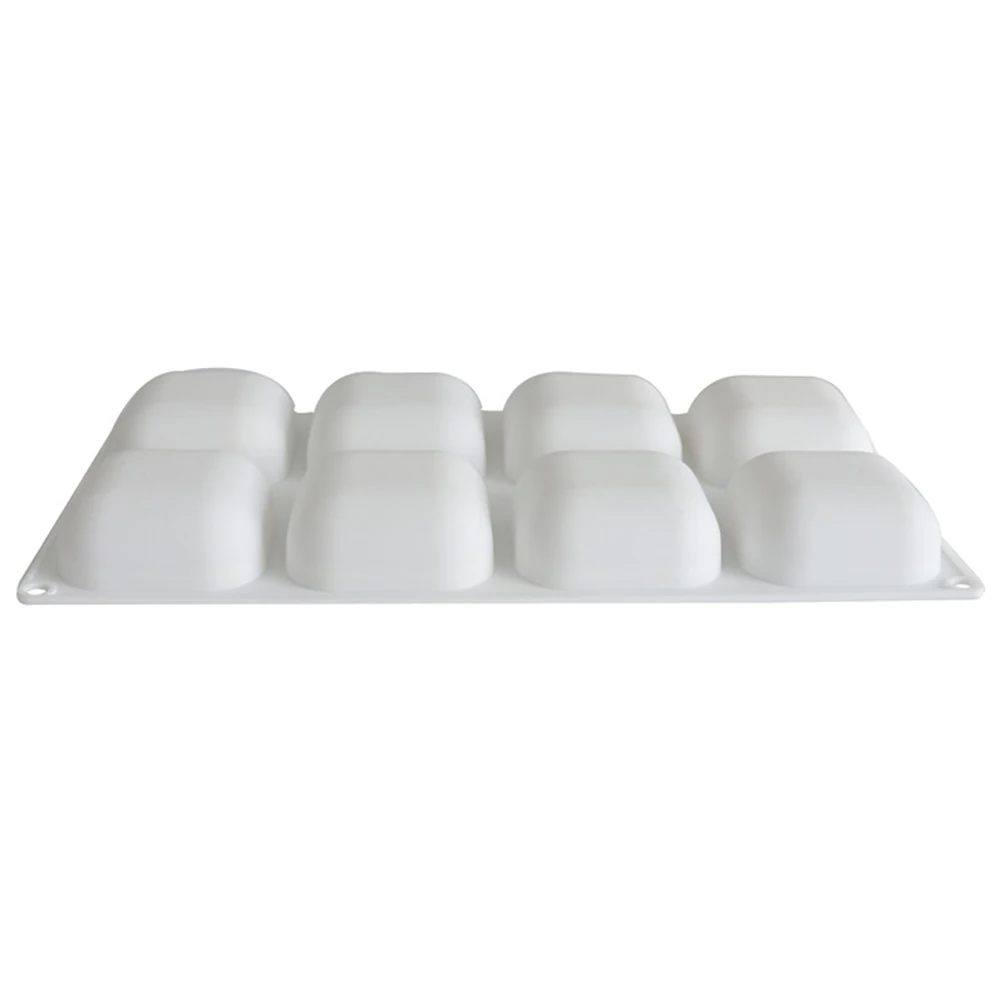 

8-Cavity Square Silicone Molds Cake Dessert Mold French Mousse Mould Household