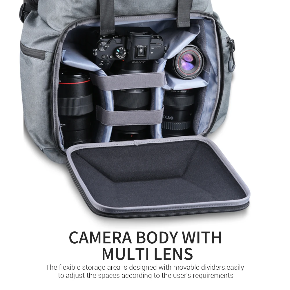 Рюкзак K &amp F CONCEPT для камеры водонепроницаемая сумка хранения фотографий со