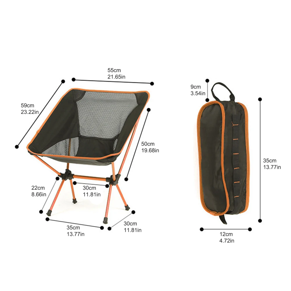 en Ucuz Taşınabilir Katlanır Alüminyum Balıkçılık Sandalye Mekanik Yapı Tasarımı 600D Oxford Kumaş Açık Kamp Barbekü Plaj